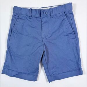 CREWCUTS J. Crew Boys’ Cornflower Blue Chino Flat Front Shorts Preppy Size 7